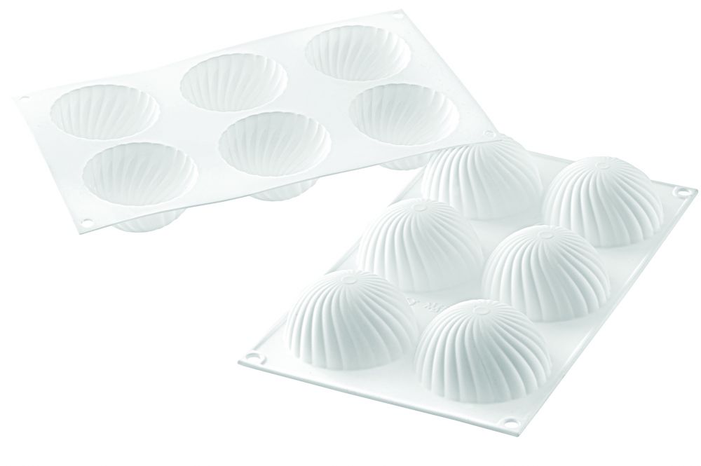 Moule silicone 6 demi-sphères