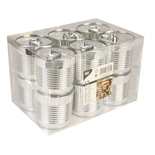 Usage unique : Verrine BOITE DE CONSERVE plastique par 12
